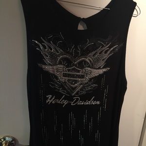 Harley Davidson Rhinestone Tank